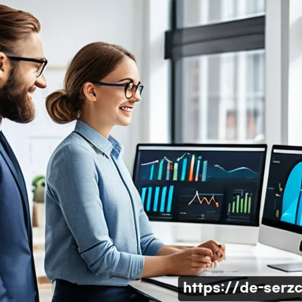 커뮤니티 서비스의 운영 효율성 향상 방안 - A professional, modern online community management office setting, showing a diverse team of German-...