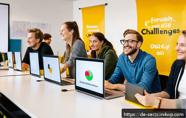 커뮤니티 운영의 효과성을 높이기 위한 방법 - A vibrant community event scene set in a modern German coworking space, featuring diverse adults eng...