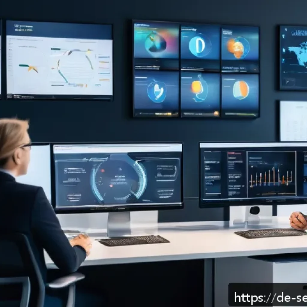 커뮤니티 플랫폼에서의 스팸 및 악성 사용자 관리 - A modern digital community control center with multiple screens displaying real-time data analytics,...