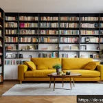 Home 22 커뮤니티에서의 가치 있는 대화의 중요성 - A warm, inviting digital community scene set in a cozy modern German-style living room with diverse ...