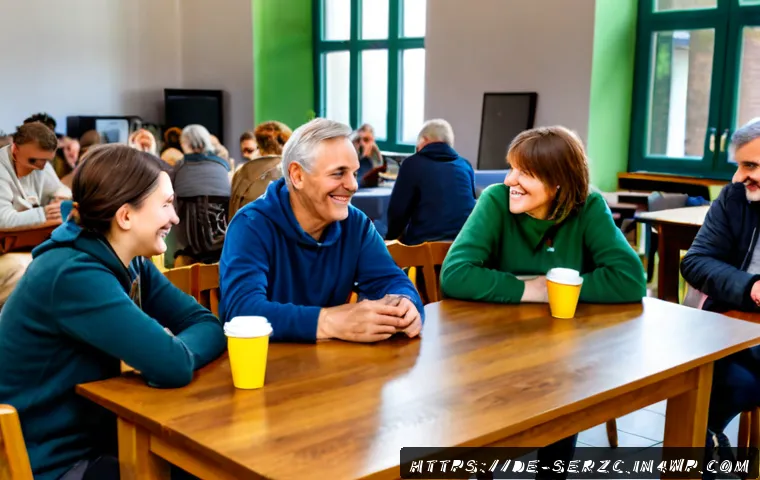 커뮤니티 네트워크 확장을 위한 전략 - Photorealistic scene of a diverse group of German community members at a welcoming neighborhood gath...